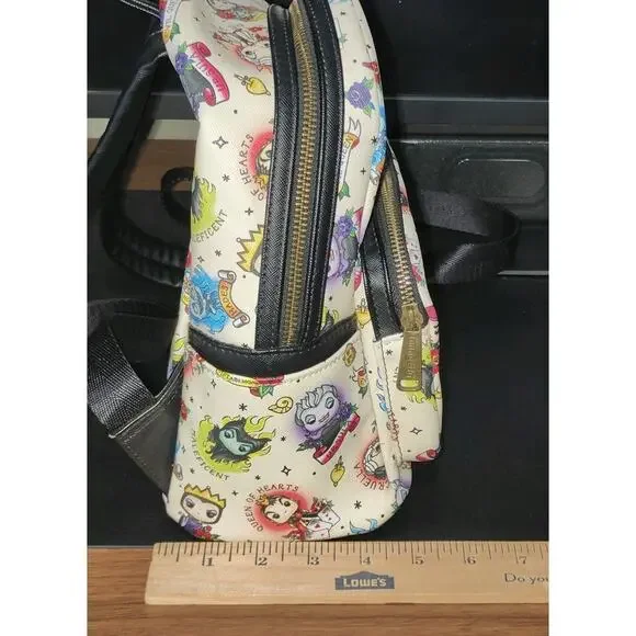 Loungefly Funko Pop Disney Villains Tattoo Mini Backpack - Picture 13 of 14